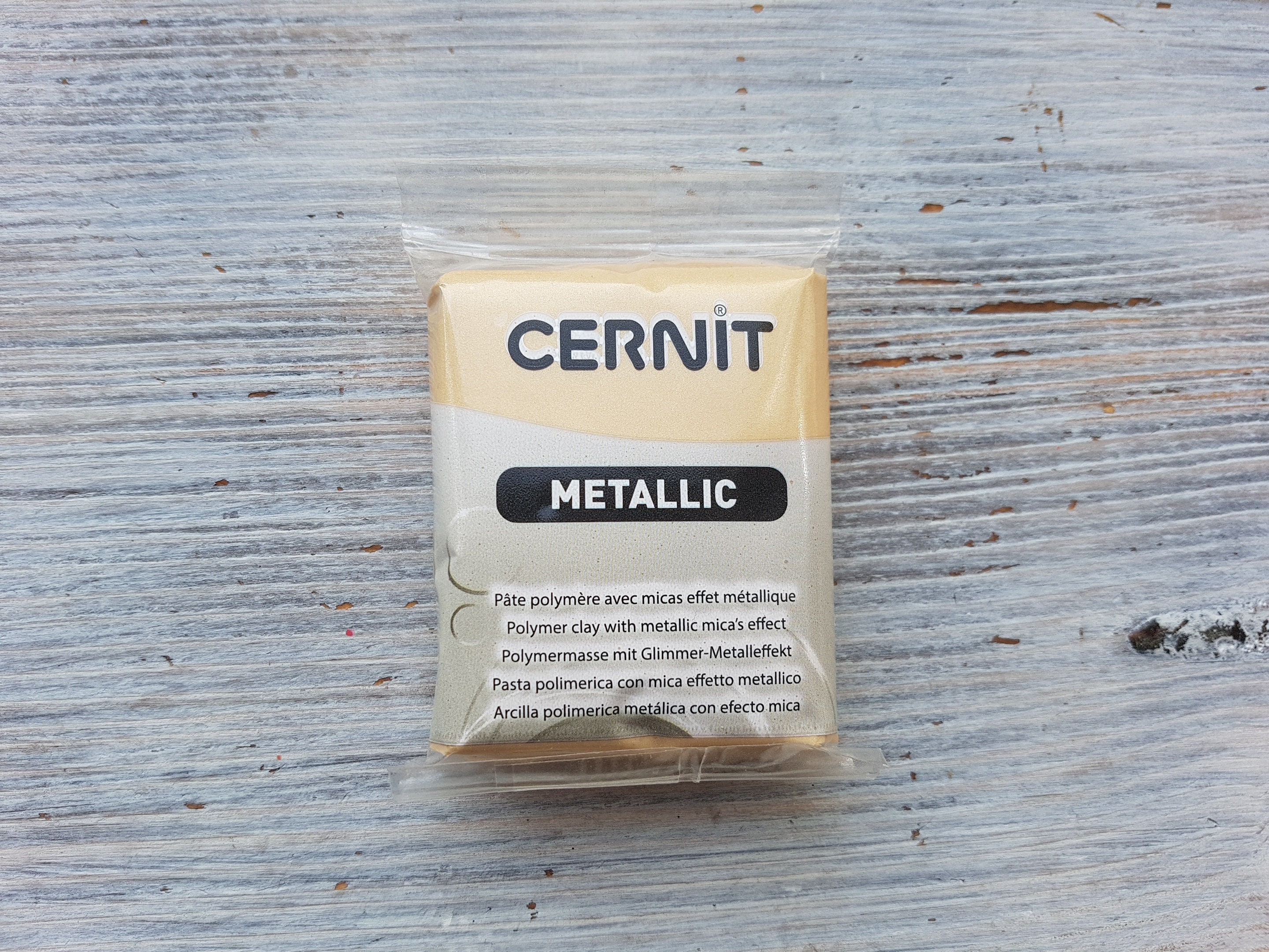 Cernit - Arcilla polimérica (500 g), color blanco translúcido