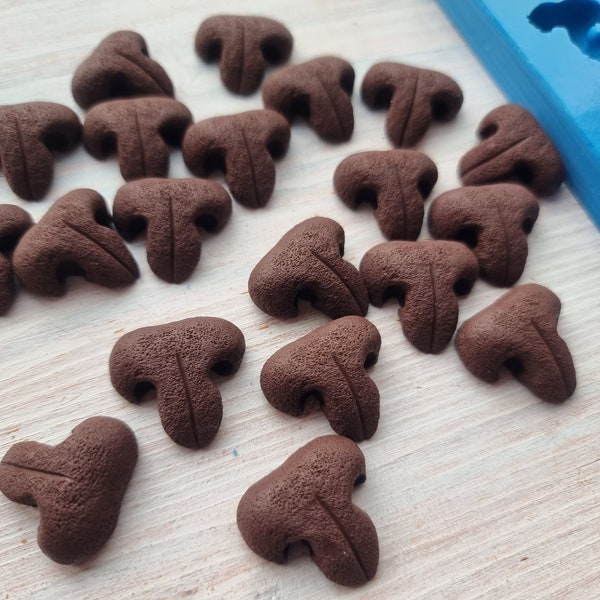 Siliconen mal van kattenneus, 20 stuks, ~ 2,1-2,3 cm, modelleringstool voor accessoires, woondecoratie, vorm voor Fimo, Sculpey, Pardo, Cernit klei