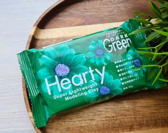 Padico Hearty, dark green, 50 g, Ultra Soft Modeling Clay for Miniatures, Jewelry & Craft Projects