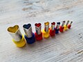 Set of metal cutters "Hearts", 4, 5 or 9 pcs., ≈ 0.55-0.11 inch (1.4cm - 0.3cm), Tools for sugar paste, metal clay, miniatures product logo