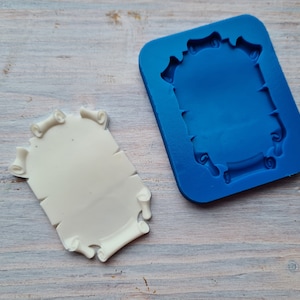 Silicone mold of Scroll, ~ 6.5*5 cm, Modeling tool for accessories, jewelry and home decor, Shape for all types of polymer clay
