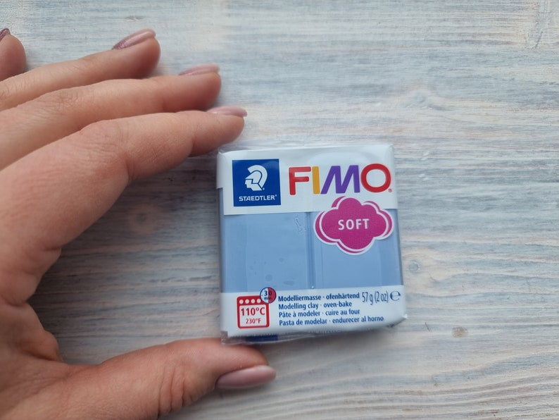 FIMO Soft serie polymer clay, morning breeze, Nr. T30, 57g 2oz, Oven-hardening polymer modeling clay, Basic Fimo Soft colors by STAEDTLER image 3