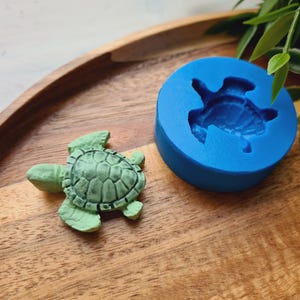 Silicone mold of Turtle, style 1, ~ 3.5*3.6 cm, H:1.1 cm, Polymer Clay, Resin, Soap Mold, Chocolate, Fondant, Cake Decor, Ocean DIY Craft
