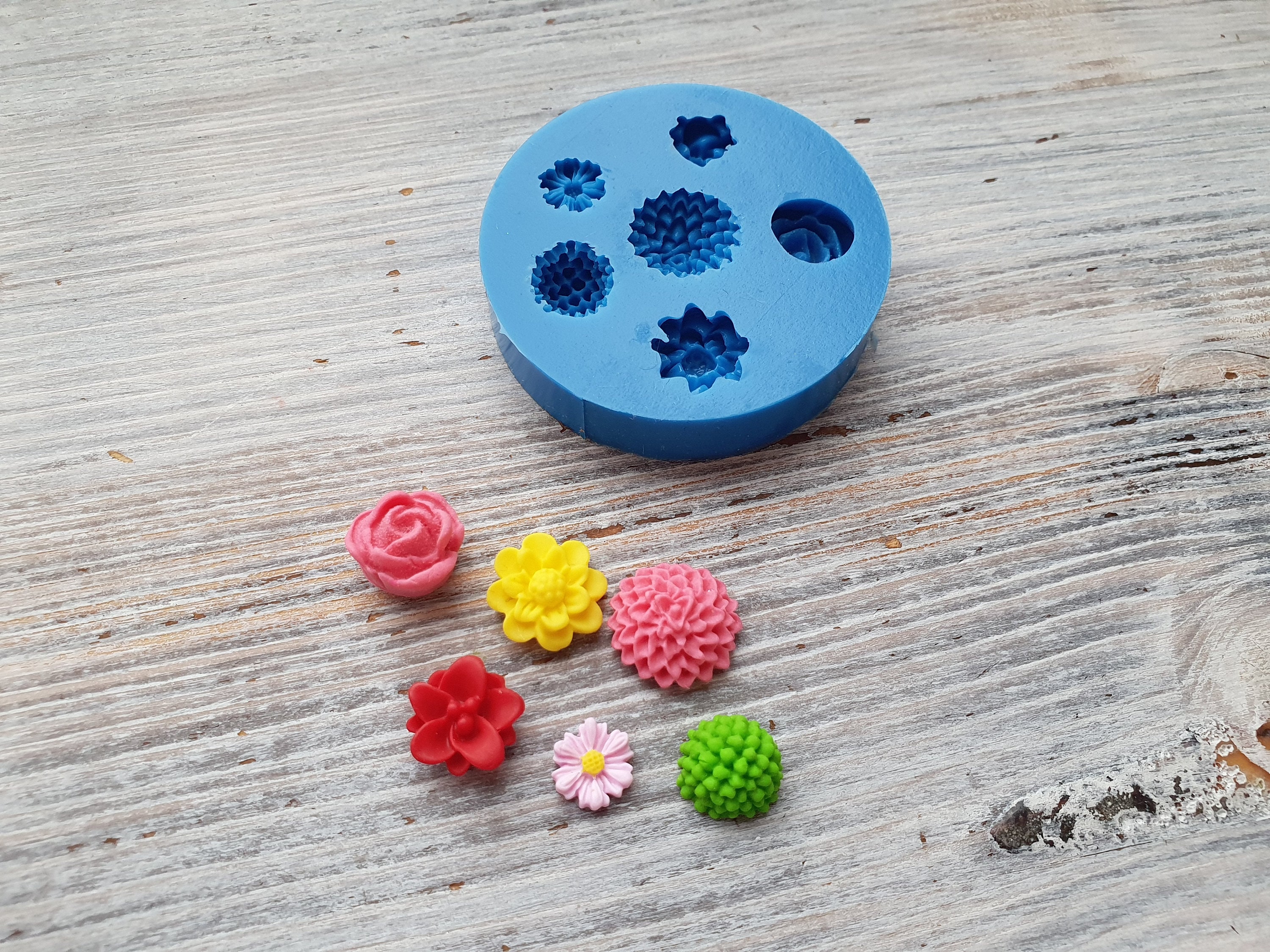 Silicone mould - 6 flowers – Just Any Dream