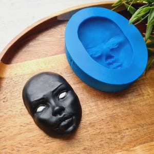 Stampo In Silicone A Forma Di Volto Femminile Ovale – Per Saponi, Resine E Gesso