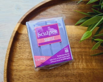 Sculpey Souffle, cardo, n.° 6051, 48 g (1,7 oz), arcilla ligera mate para horno, aretes, joyería, arcilla de modelado suave y duradera, bricolaje, manualidades