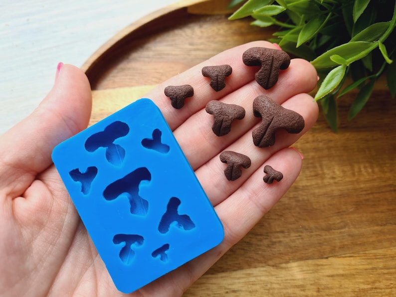 Silicone mold of Cat nose, style 2, 7 elements, ~ 0.5-1.9 cm, H:0.3-0.8 cm, Realistic Animal Nose Mold,Polymer Clay, Resin,Dolls,Teddy Bears image 6