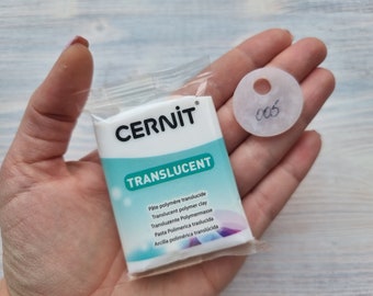 CERNIT Transluzent Weiß, Nr. 005 Polymer clay, 56g, ofenhärtende Modelliermasse