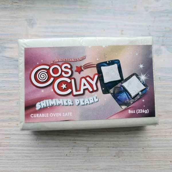 CosClay ELEMENTS Shimmer pearl, 260 g, (0.57 lb), Modelling clay for making jewelry, accessories and home decor