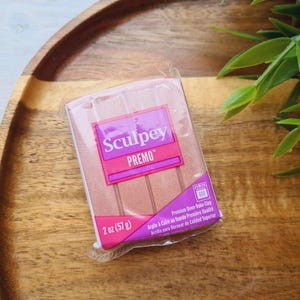 Sculpey Premo, rose gold metallic, Nr. 5074, 57g (2oz), oven-hardening polymer clay