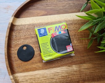 FIMO Kids, black, Nr. 9, 42g (1.5oz), Oven Bake Polymer Clay, Soft Modeling Clay, Sculpting, DIY Crafts, Jewelry, Staedtler Clay