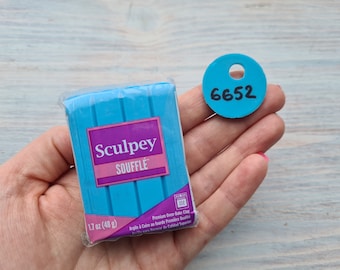 Sculpey Souffle, huevo de petirrojo, n.° 6652, 48 g (1,7 oz), arcilla ligera mate para horno, aretes, joyería, arcilla de modelado suave y duradera, bricolaje, manualidades