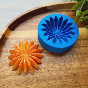 Silicone mold of Cactus, style 4, ~ Ø 4.5 cm, H:1.2 cm, Modeling tool for accessories, jewelry, decor, Shape for polymer clay