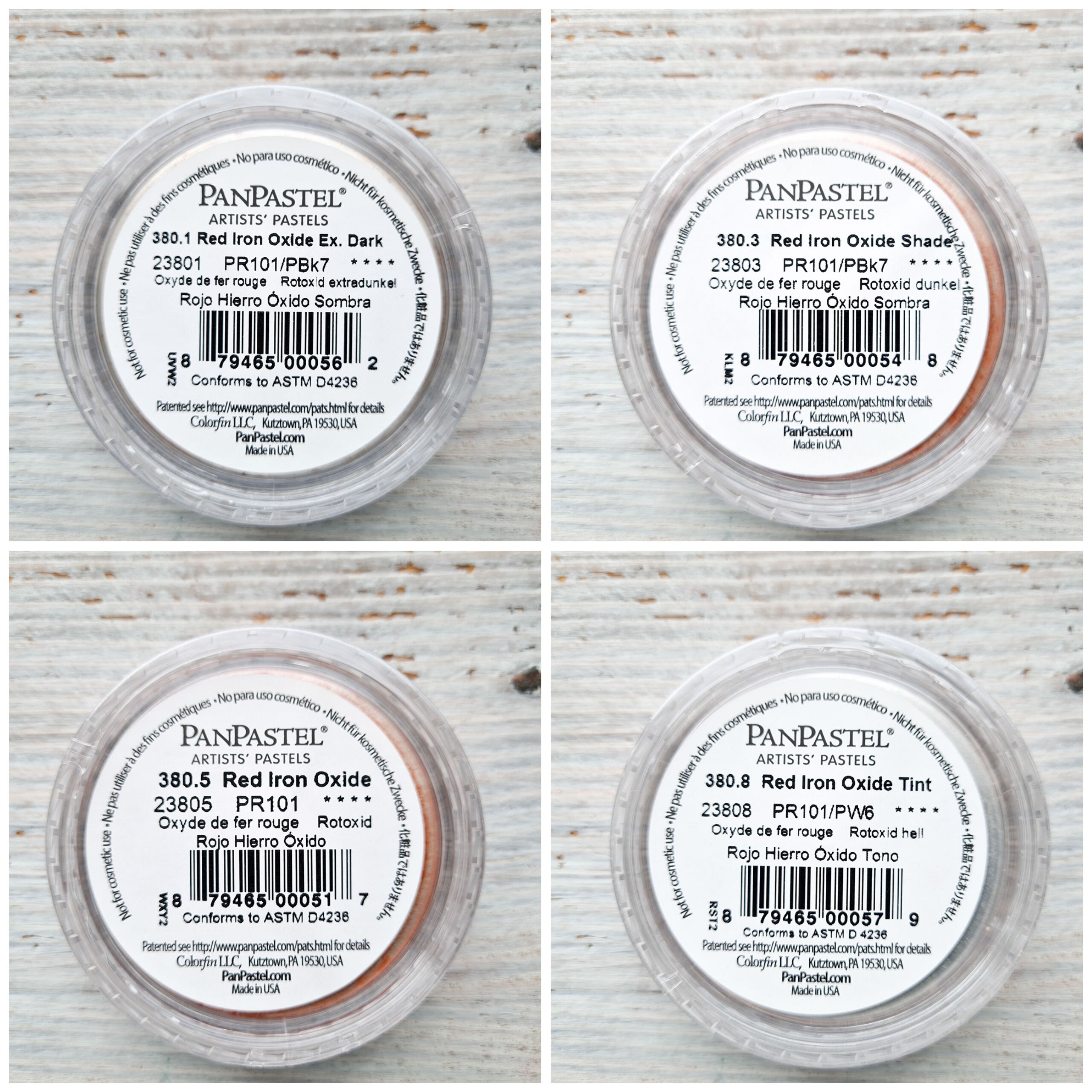 PanPastel ソフトパステル、No. 380.5、赤酸化鉄、未焼成