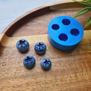 Silicone mold of Blueberry, style 4, 4 elements, ~ Ø 1.2-1.4 cm, H:0.8-1 cm, Modeling tool for accessories,home decor,Shape for polymer clay