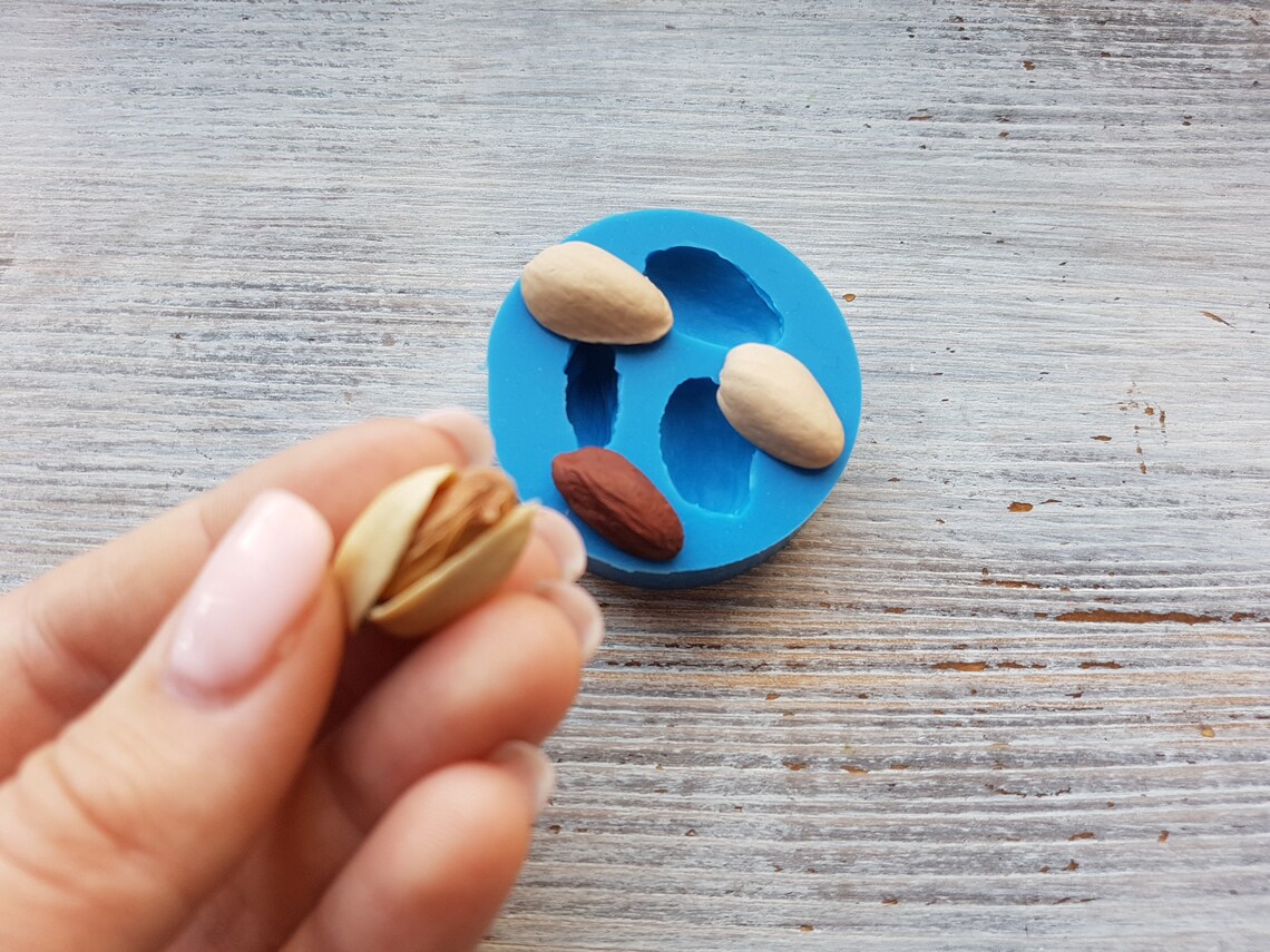 Silicone mold of Pistachios 12 cm Modeling tool for Etsy