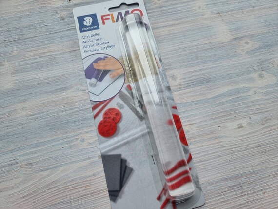 Clear 8" Polymer Clay Craft Tools Acrylic Roller Rolling Pin Art DIY