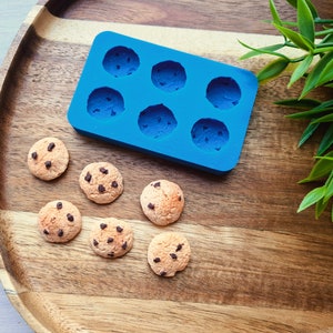 Silicone mold of Сookie set, style 12, 6 elements, ~ 1.8-2*2 cm, H:0.6-0.7 cm, Modeling tool for accessories, jewelry,Shape for polymer clay