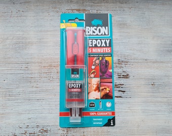 Colle époxy Bison 2K / ADHÉSIF ÉPOXY 5 min., 24 ml, jusqu'à 70 C