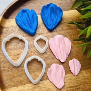 Silicone veiner of Petal texture, style 1, Flower Veiner, 3D Printed Cutters, Plastic PLA, Polymer Clay, Earrings, Floral Jewelry, Fondant