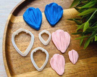 Silicone veiner of Petal texture, style 1, choose full set or individually