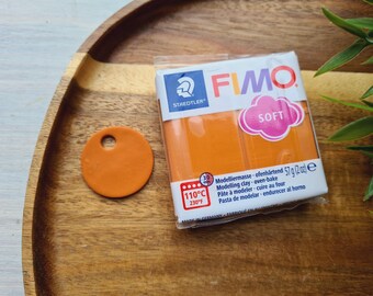 FIMO Soft, cognac, Nr.76, 57g (2oz), Oven-Bake Modeling Clay, Jewelry, DIY Crafts, Sculpting, Beginners, Miniatures, Decor