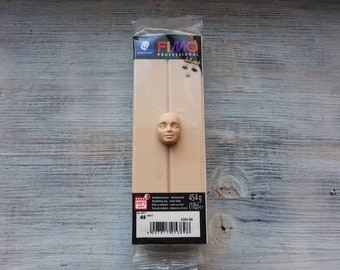FIMO Professional Doll Art, Sand, Nr. 45, 454g (1lb), Oven Bake Sculpting Clay for Dolls, Porcelain Effect, Flesh Tone, Artist Clay