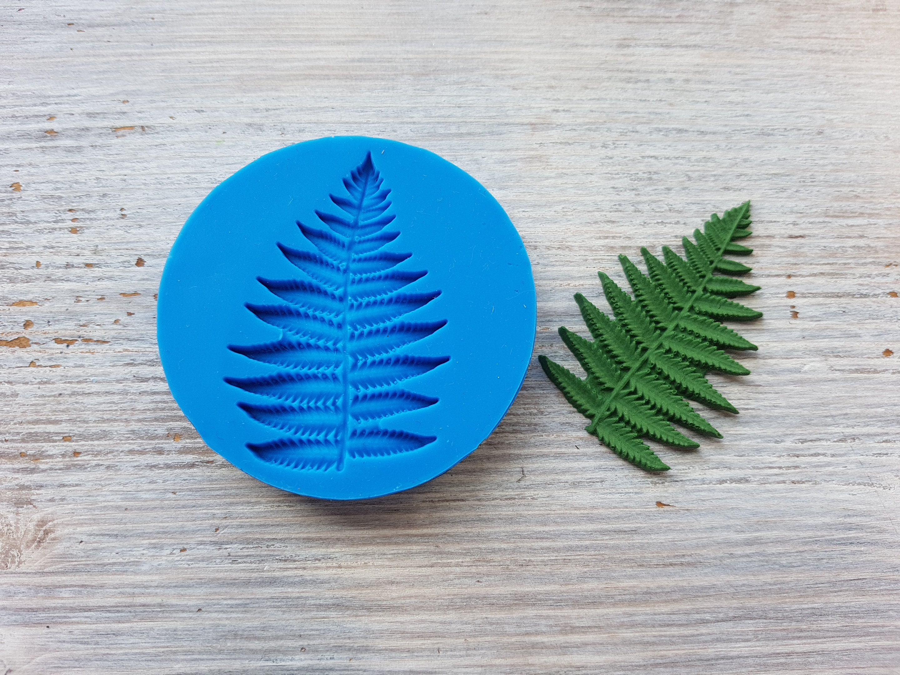 Silicone Mold of Fern Leaf, 53.5 Cm, Modeling Tool for Accessories