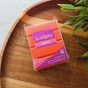 Sculpey Souffle, mandarin, Nr.6009, 48g (1.7oz), oven-hardening polymer clay
