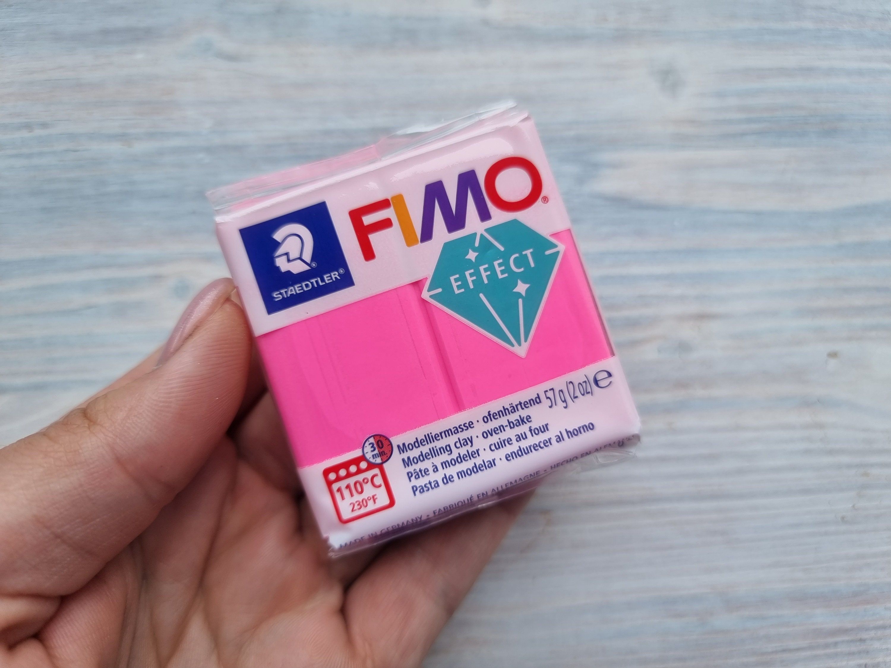 FIMO Effect Polymer Clay (2 oz) - LIGHT PINK – The Clay Republic