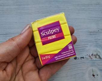 Sculpey Premo, zonneschijn, Nr. 5525, 57 g (2oz), in de oven gebakken polymeerklei, professionele sterke, flexibele boetseerklei, sieraden, beeldhouwen