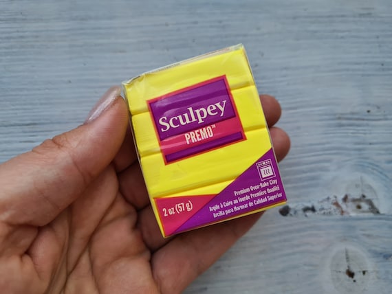 Sculpey Premo Argilla Polimerica 57g – Colore Sunshine Yellow – Pasta Modellabile Cotta In Forno