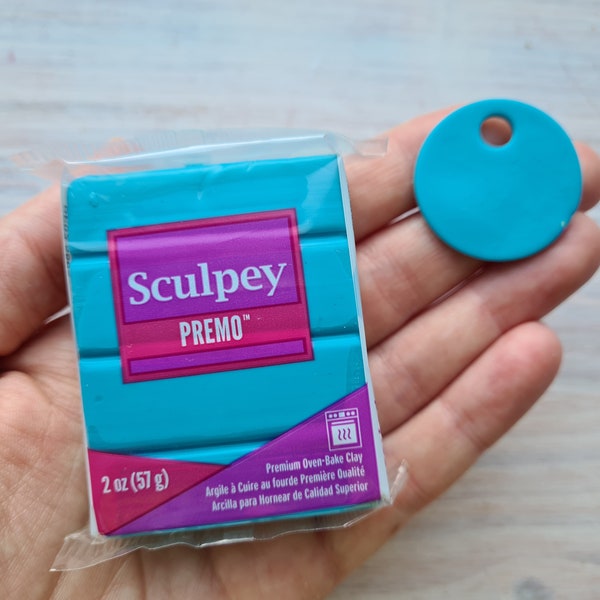 Sculpey Premo Turquoise, Nr. 5505, 57 g, pâte polymère à cuire au four