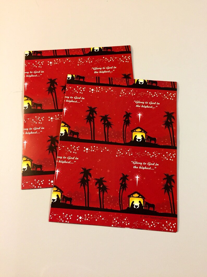 Religious Christmas Wrapping Paper 