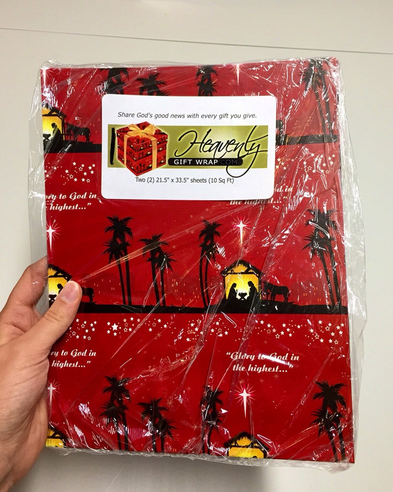 Religious, Christian Nativity Christmas Gift Wrap, Wrapping Paper Etsy
