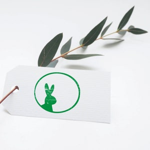 Easter wooden stamp - bunny (Ø 40 mm)