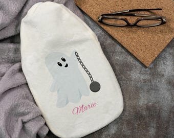 Hot water bottle "Ghost" Hot water bottle for children with individual print