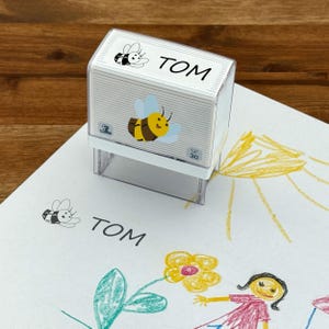 Timbro per bambini/timbro con nome e indirizzo ape SF 30 (47 x18 mm)