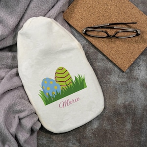 Hot water bottle &quot;Easter eggs&quot; Hot water bottle for children with individual print