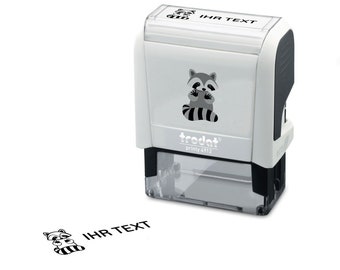 名前スタンプ「アライグマ」 Trodat Printy 4912