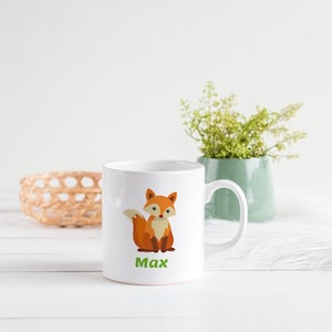 Ceramic mug &quot;Fox&quot; mug for children with individual print
