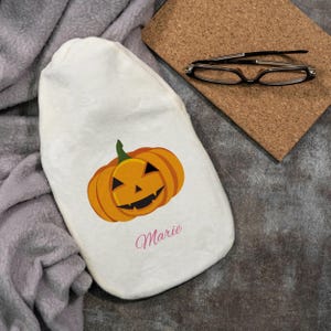 Hot water bottle &quot;Pumpkin&quot; Hot water bottle for children with individual print