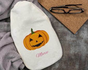 Hot water bottle "Pumpkin" Hot water bottle for children with individual print