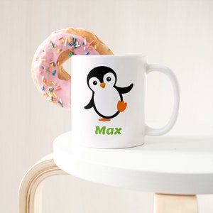 Ceramic mug &quot;Penguin&quot; mug for children with individual print