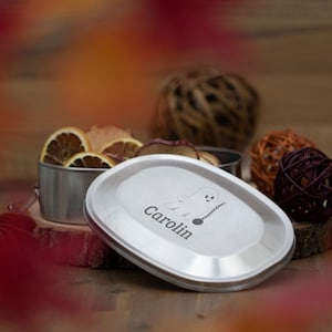 Lunch box &quot;Ghost&quot; lunch box for children stainless steel personalized