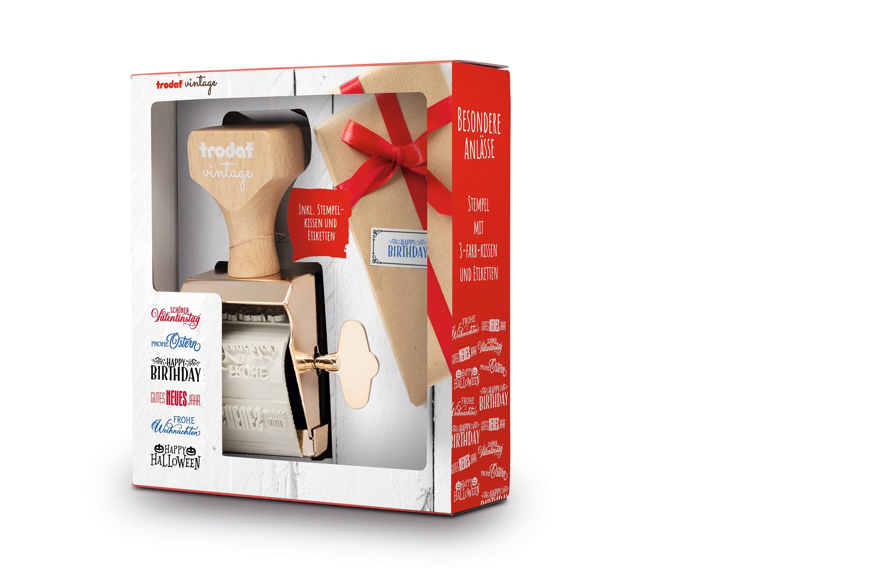 Trodat ビンテージ スタンプ「SPECIAL OCCASIONS」6 つのドイツ語 