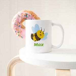Ceramic mug &quot;Bee&quot; mug for children with individual print