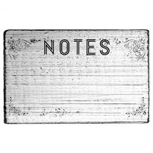 Vintage stamp &quot;Notes&quot;