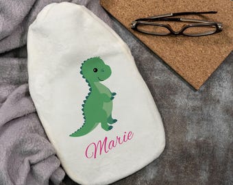 Bolsa de agua caliente "Dinosaurio 03" Bolsa de agua caliente para niños con estampado individual