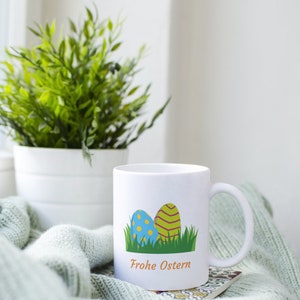 Ceramic mug &quot;Easter eggs&quot; mug for children with individual print